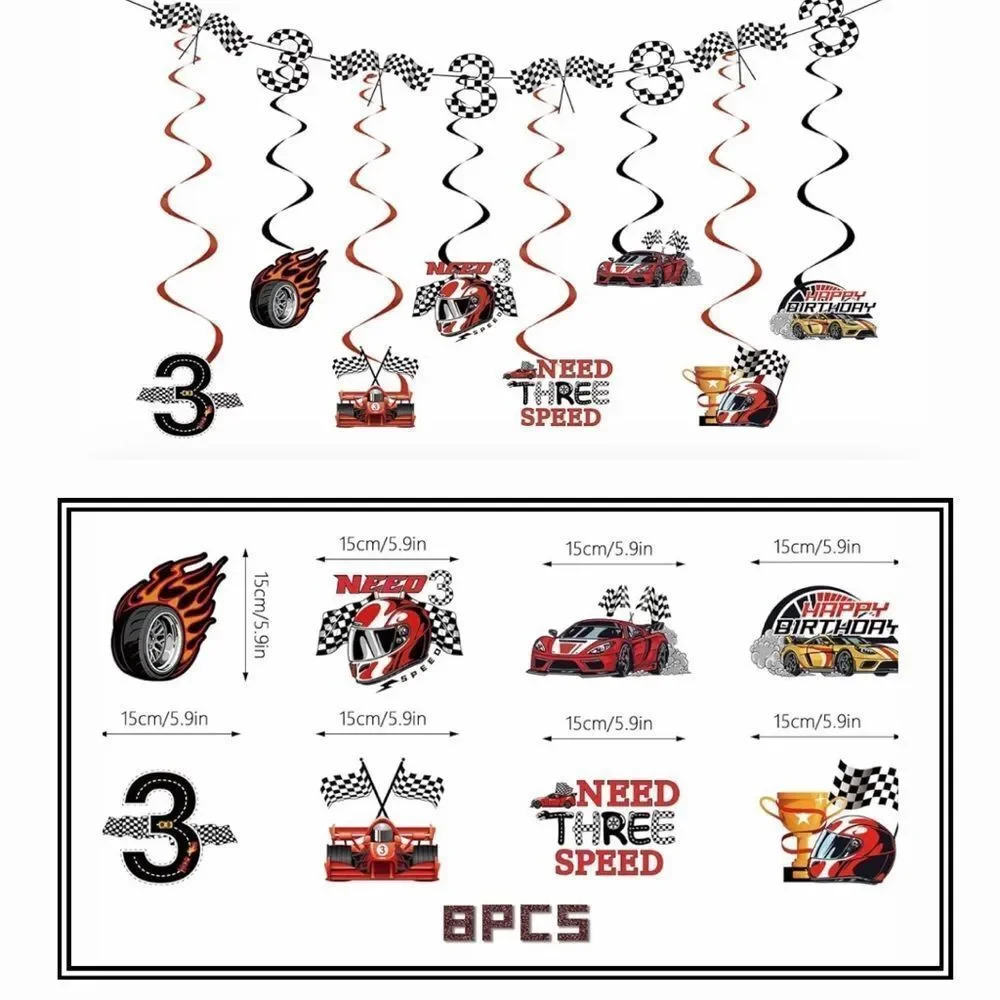 Race Car Party Decoration Set (3 year old)